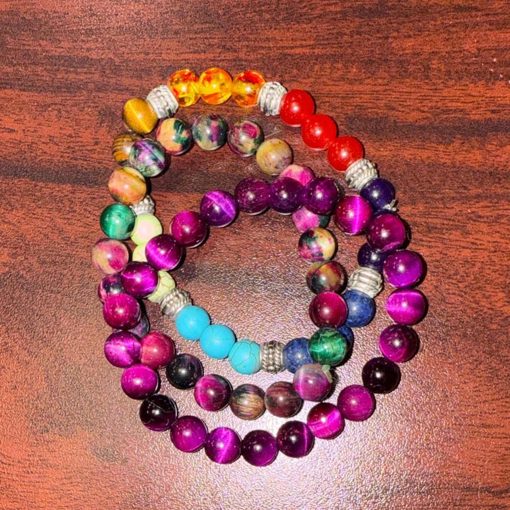 Colorful Beaded Bracelet Set